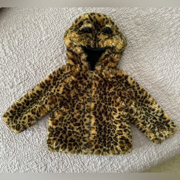 Baby Gap Leopard Cat Hooded Jacket - Picture 1 of 6